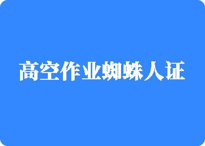 日本女人操比网站高空作业蜘蛛人证